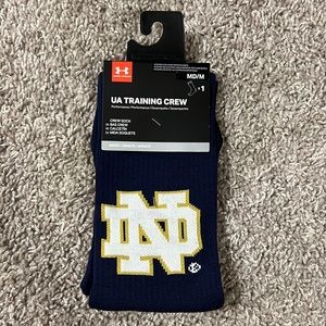 Under Armour University of Notre Dame Training Crew Performance Sock